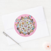 Sticker Rond Princesse Costume à thème (Enveloppe)