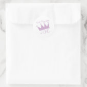 Sticker Rond Princesse Crown 1er anniversaire (Sac)