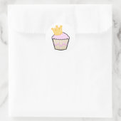 Sticker Rond Princesse Cupcake (Sac)