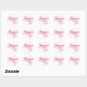 Sticker Rond Princesse de hockey (Feuille)