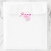 Sticker Rond Princesse de hockey (Sac)