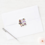 Sticker Rond Princesse de Perles - Mardi Gras (Enveloppe)