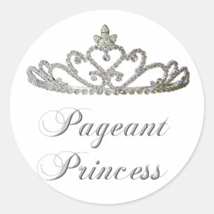 Sticker Rond Princesse de reconstitution historique