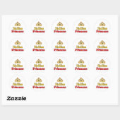 Sticker Rond Princesse de Sicile (Feuille)