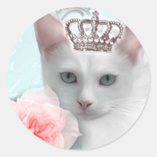 Sticker Rond Princesse des neiges