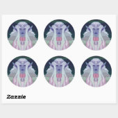 Sticker Rond Princesse Elfe (Feuille)