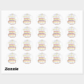 Sticker Rond princesse et pois (Feuille)