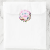 Sticker Rond Princesse Fairy Faughton Anniversaire Fairycore Fa (Sac)
