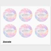 Sticker Rond Princesse holographique Sauvegarder la date Quince (Feuille)