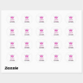 Sticker Rond Princesse indienne (Feuille)