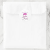 Sticker Rond Princesse indienne (Sac)