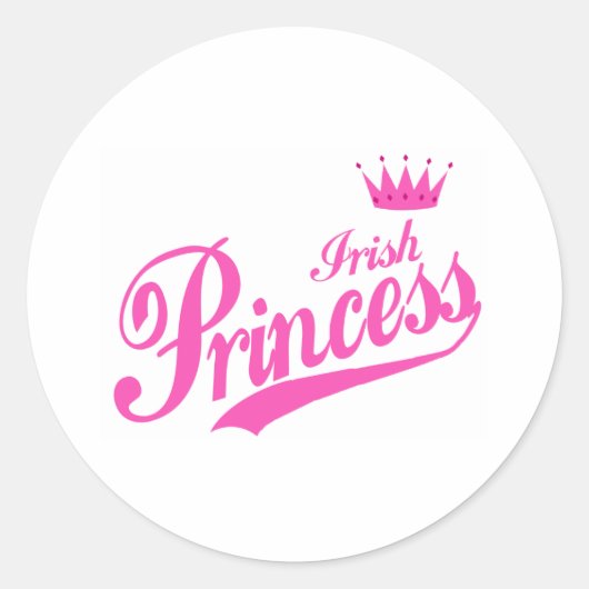 Sticker Rond Princesse irlandaise (Devant)