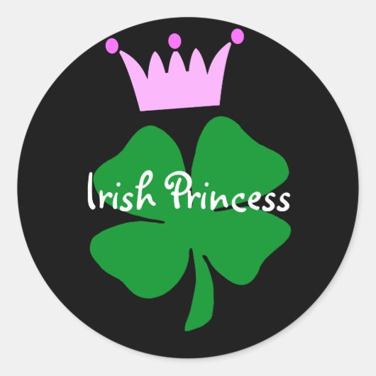 Sticker Rond Princesse irlandaise (Devant)