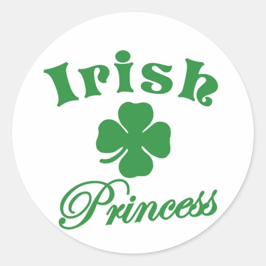 Sticker Rond Princesse irlandaise (Devant)