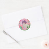 Sticker Rond Princesse Irlandaise de Cupcake (Enveloppe)
