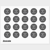 Sticker Rond Princesse irlandaise St Patricks Day (Feuille)