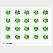 Sticker Rond Princesse jamaïcaine (Feuille)