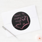 Sticker Rond Princesse : La fille du Roi des Rois (Enveloppe)