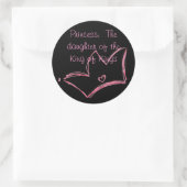 Sticker Rond Princesse : La fille du Roi des Rois (Sac)