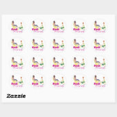 Sticker Rond Princesse Pedicure (Feuille)