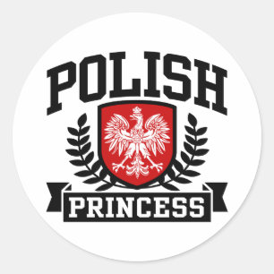 Sticker Rond Princesse polonaise