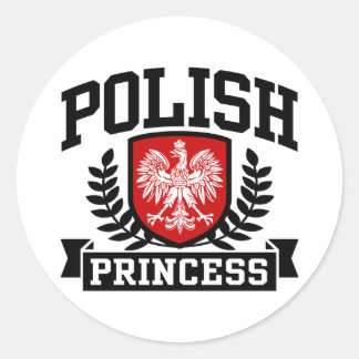 Sticker Rond Princesse polonaise