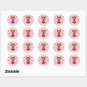Sticker Rond Princesse pourrie (Feuille)