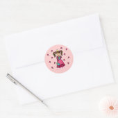 Sticker Rond Princesse pourrie (Enveloppe)