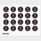 Sticker Rond Princesse Rockin (Feuille)