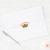 Sticker Rond Princesse russe (Enveloppe)