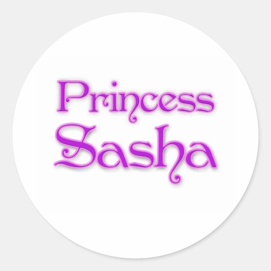 Sticker Rond Princesse Sasha (Devant)