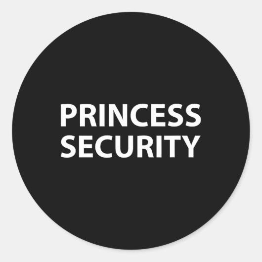 Sticker Rond Princesse Sécurité Halloween Costume Papa Hommes M (Devant)