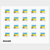 Sticker Rond Princesse ukrainienne (Feuille)