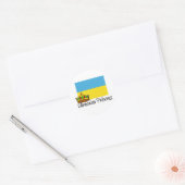 Sticker Rond Princesse ukrainienne (Enveloppe)