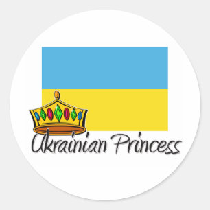 Sticker Rond Princesse ukrainienne