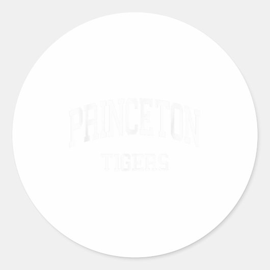 Sticker Rond Princeton High School Hs Princeton Nj Retro Srts (Devant)