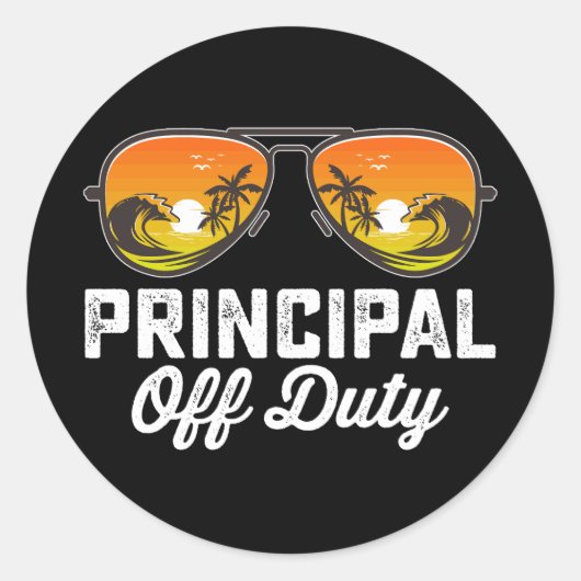 Sticker Rond Principal Lunettes De Soleil Hors Service Dernier (Devant)