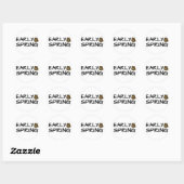 Sticker Rond Printemps (Feuille)
