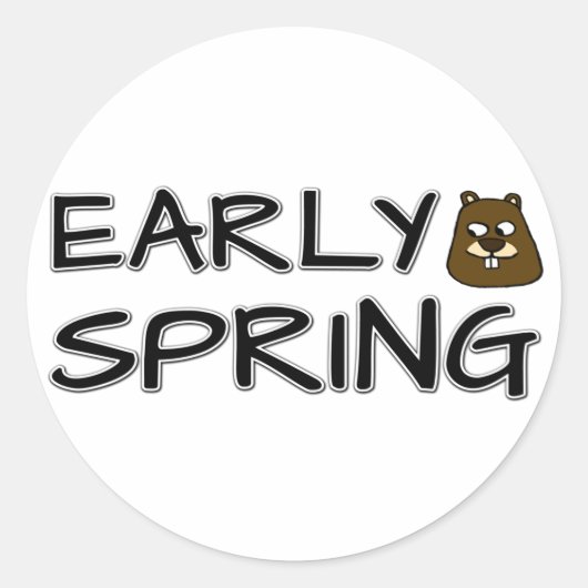 Sticker Rond Printemps (Devant)