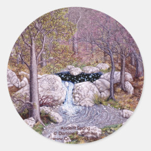 Sticker Rond Printemps Ancien, Printemps Ancien Darlene Colt P.
