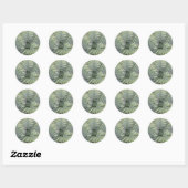 Sticker Rond Printemps Dans Le Maine (Feuille)