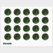 Sticker Rond Printemps dans les bois 02 (Feuille)