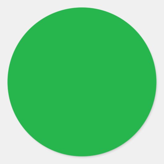 Sticker Rond Printemps été couleur classique vert (Devant)