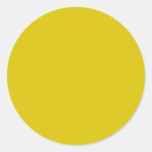 Sticker Rond Printemps Eté Couleur Empire Jaune