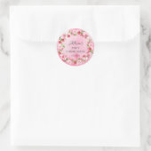 Sticker Rond Printemps fleurit Communion Florale Classic Round  (Sac)