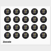 Sticker Rond Printemps Pâques Lecture Enseignant Science De La  (Feuille)