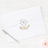 Sticker Rond Printemps Rose florale Sanitizer mariage Favoriser (Enveloppe)