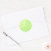 Sticker Rond printemps vert (Enveloppe)