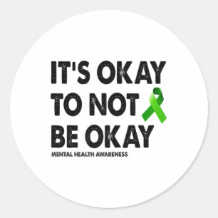Sticker Rond Priorité de sensibilisation en santé mentale S _1