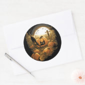 Sticker Rond Pris dans un patch Éffrayant (Enveloppe)